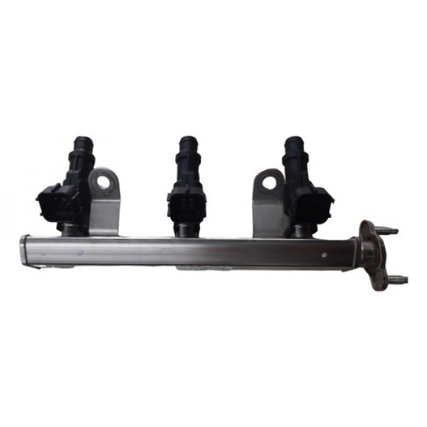 Flauta Com Bicos Injetores Hyundai Hb20 1.0 3cc 2020 