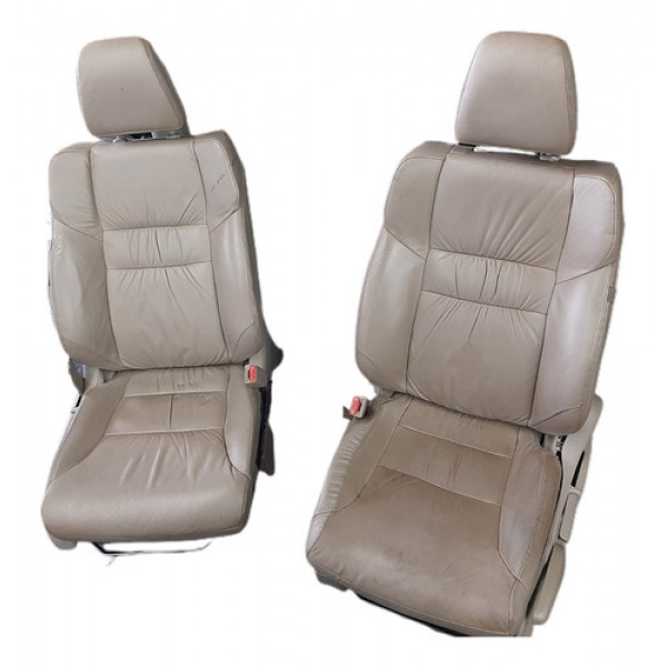 Jogo Banco Honda Crv 2014 Bege Couro