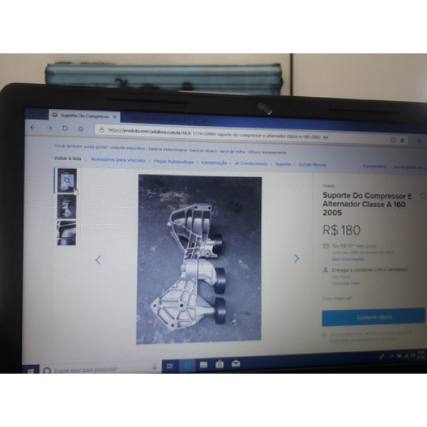 Suporte Do Compressor E Alternador Classe A 160 2005