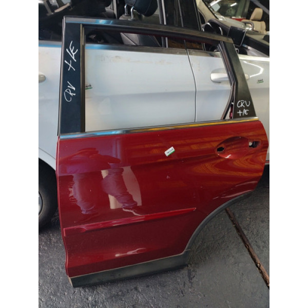 Porta Traseira Esquerda Crv 2014 Com Pestana E Borrachão 