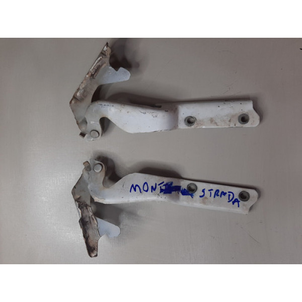 Par De Braços Capô Fiat Strada 2011 Original 