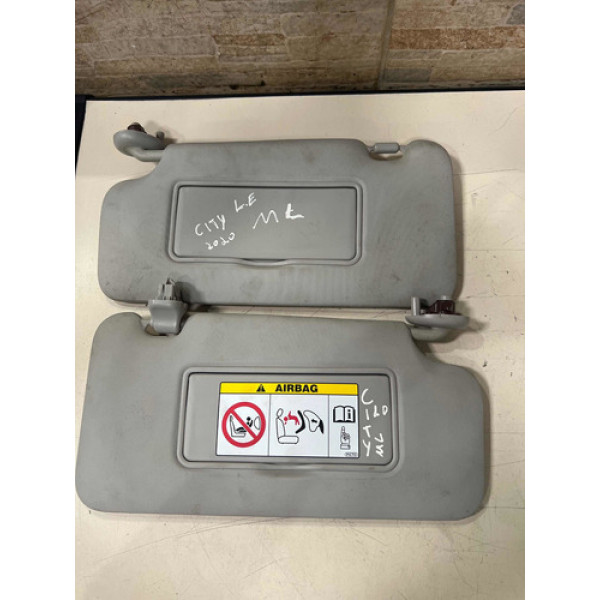 Par Quebra Sol Com Espelho Honda City 2019