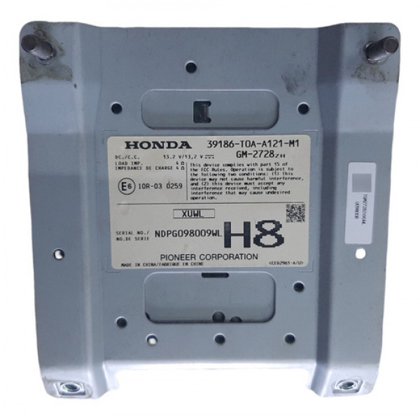 Módulo Som Amplificador Honda Crv Exl 2014 39186t0aa121m1