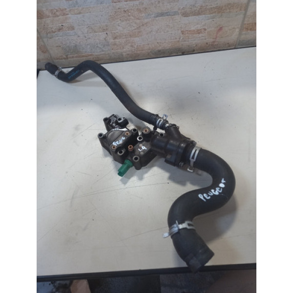 Carcaça Da  Válvula Termostática Peugeot 206 1.4 8v Completa